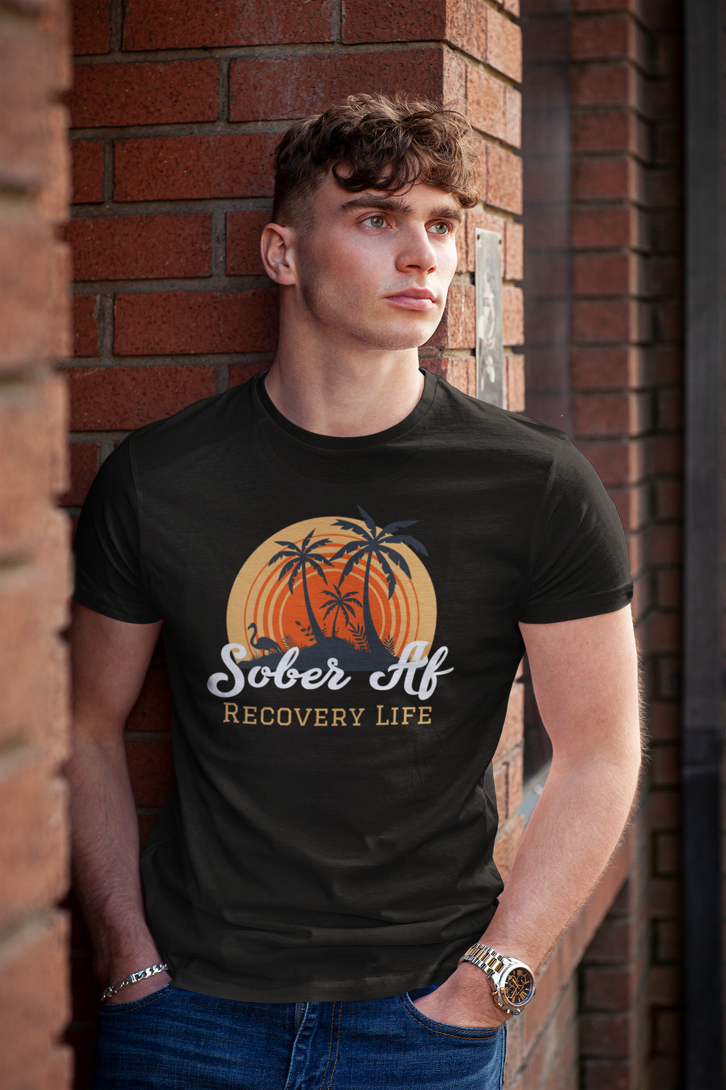 SoberAF Recovery Life Men's Short Sleeve Crew