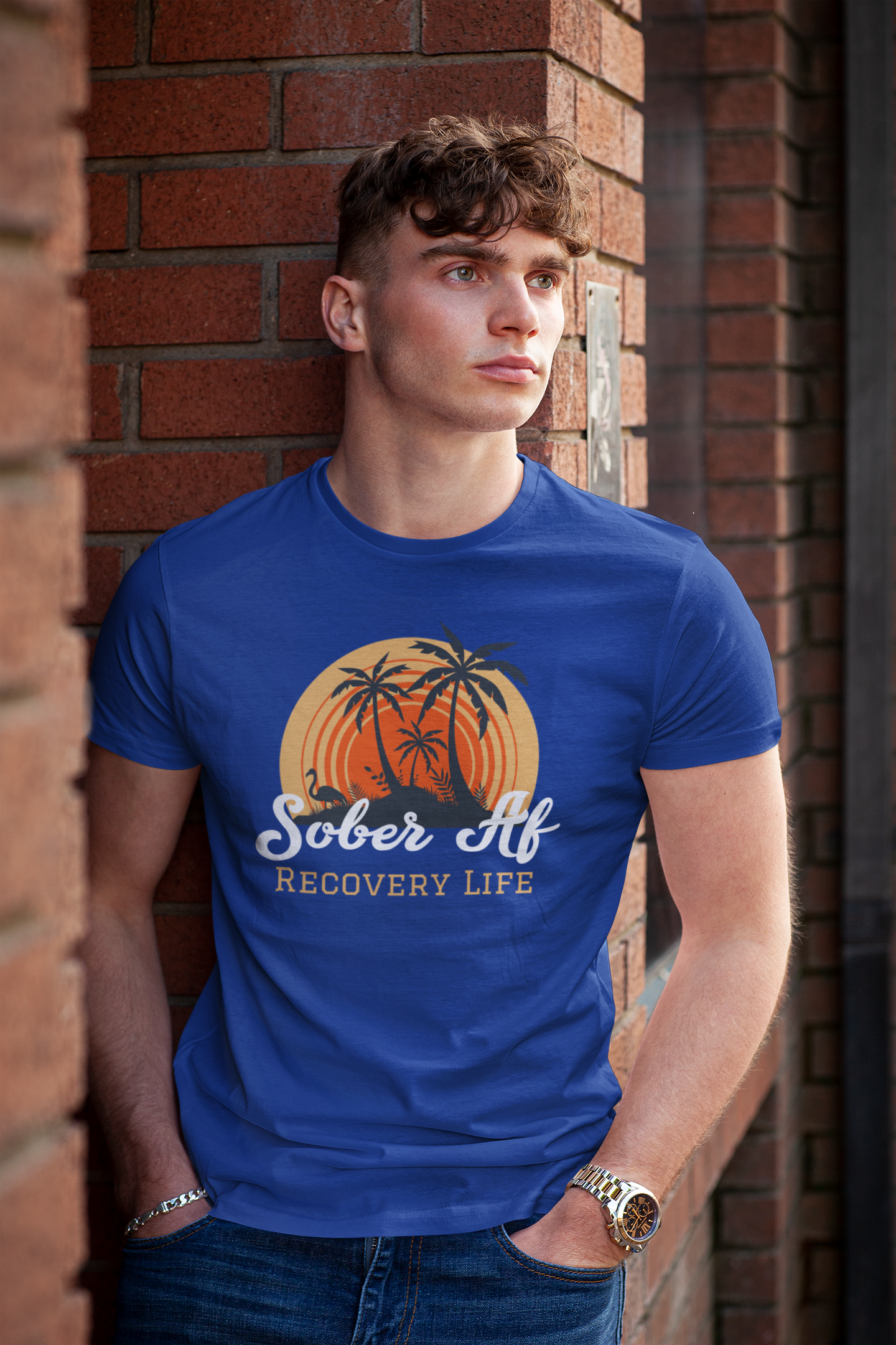 SoberAF Recovery Life Men's Short Sleeve Crew