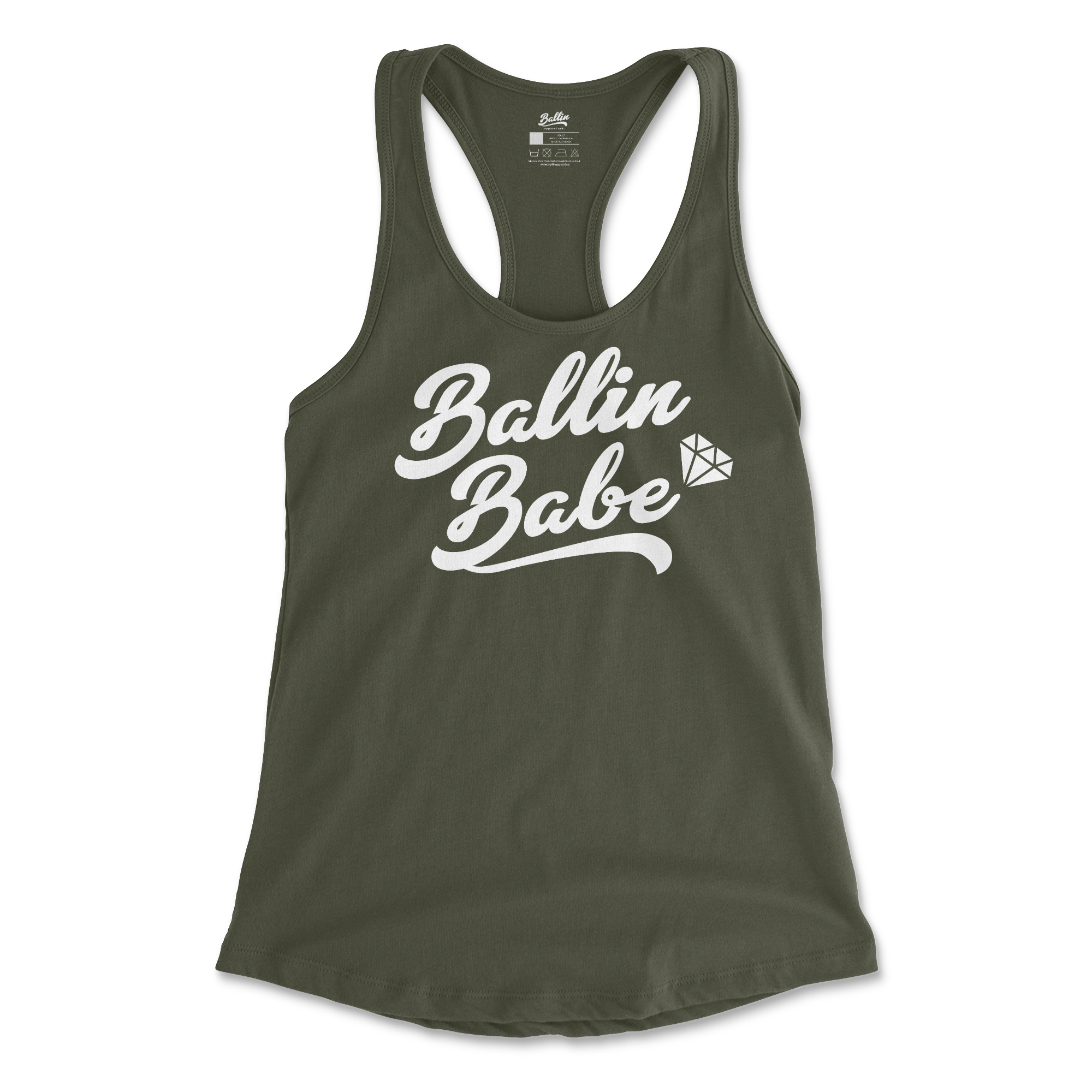 BallinBabe Women's Ideal Racerback Tank